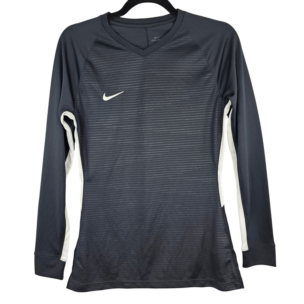 Nike Dri-FIT Women's Long Sleeve Athletic Training Shirt Black‎ Size S